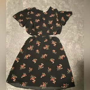 Floral cutout mini dress - Abercrombie